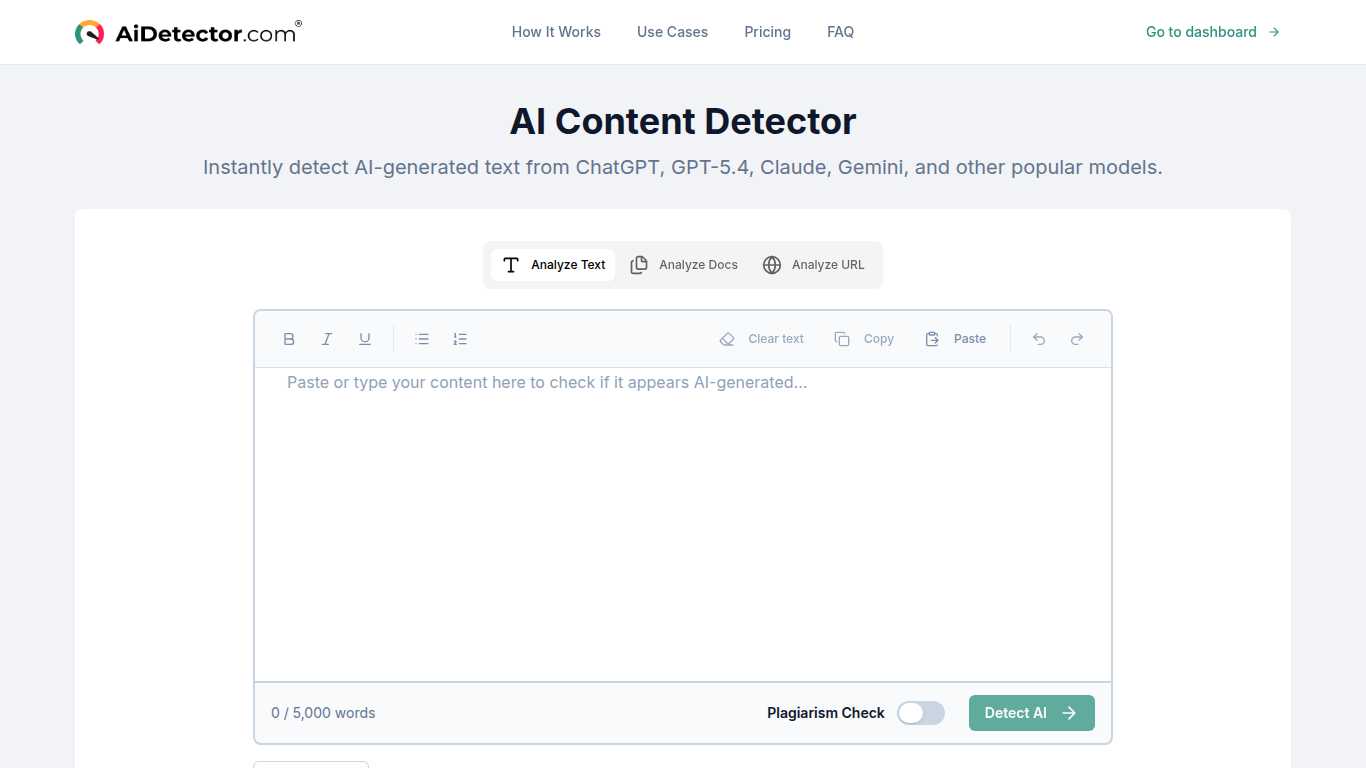 AiDetector (formerly AI Checker Tool)