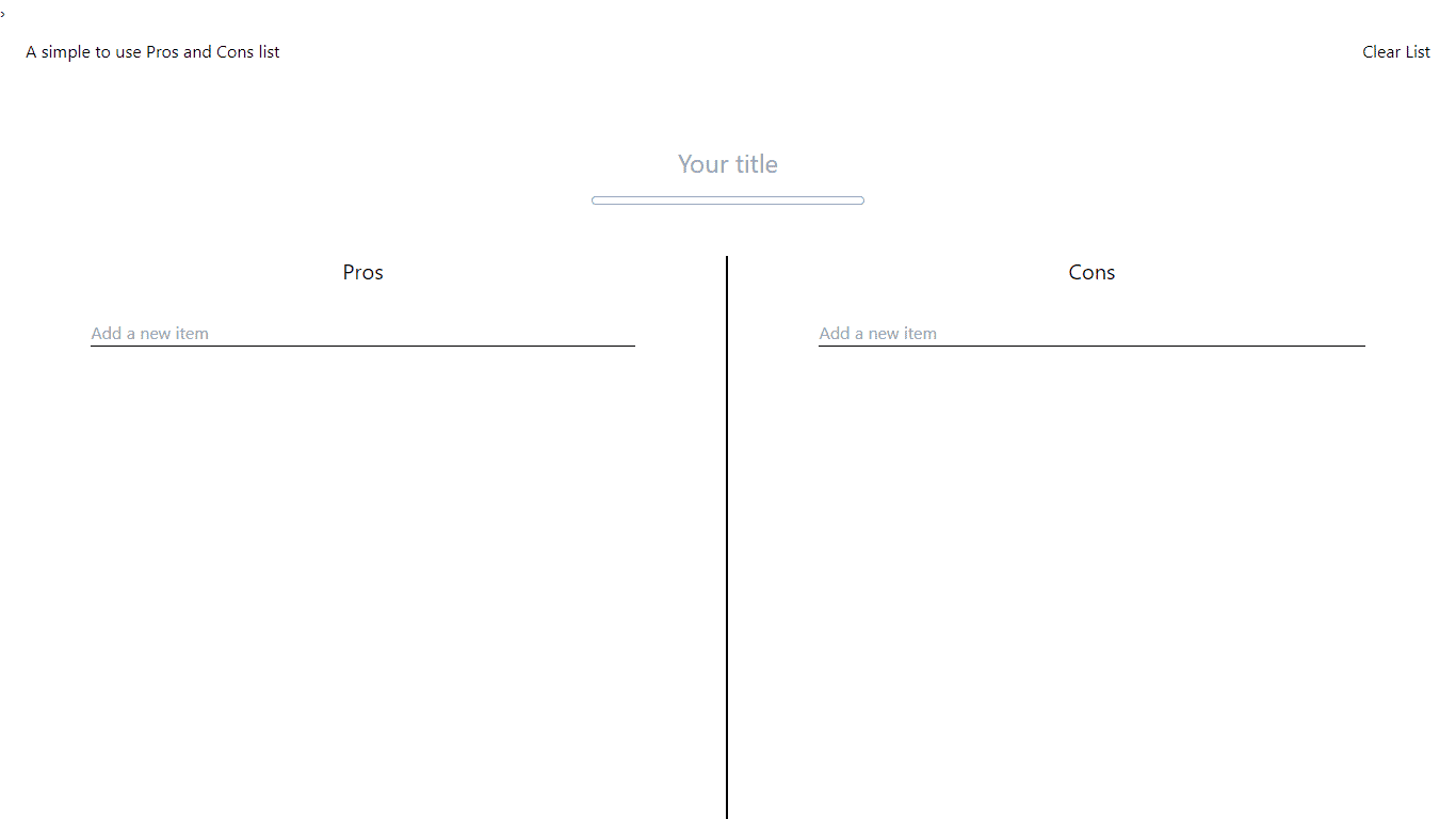 Pros and Cons