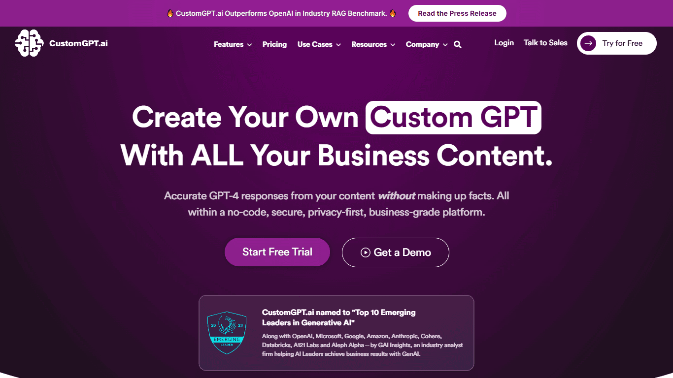 CustomGPT.ai 
