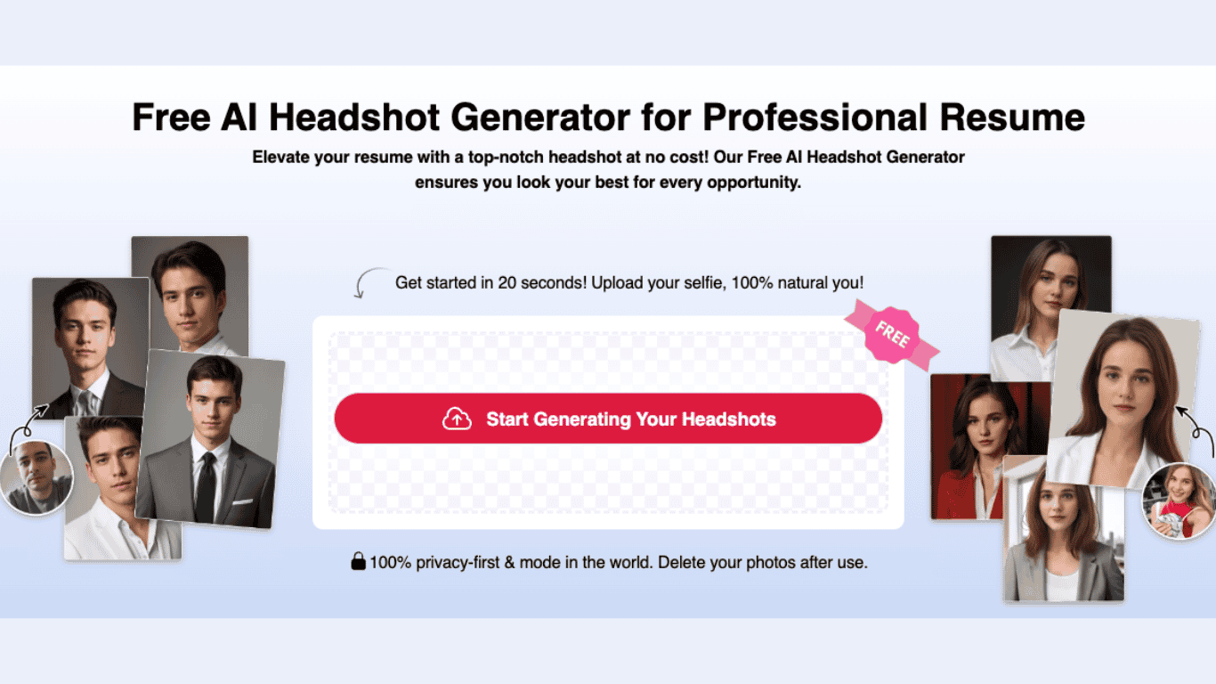 Free AI Headshot Generator - Supawork AI