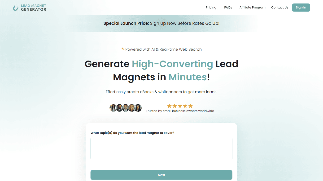 Lead Magnet Generator