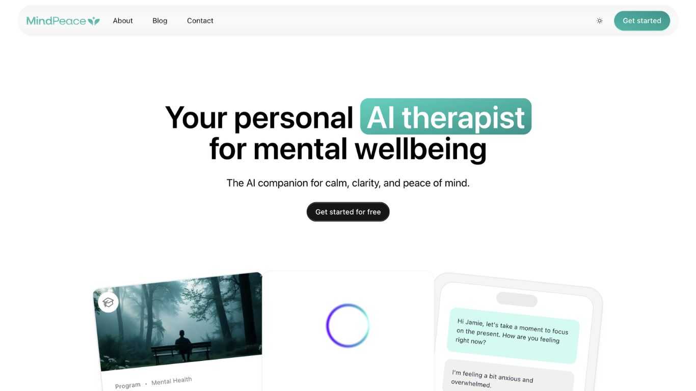 MindPeace AI Therapist