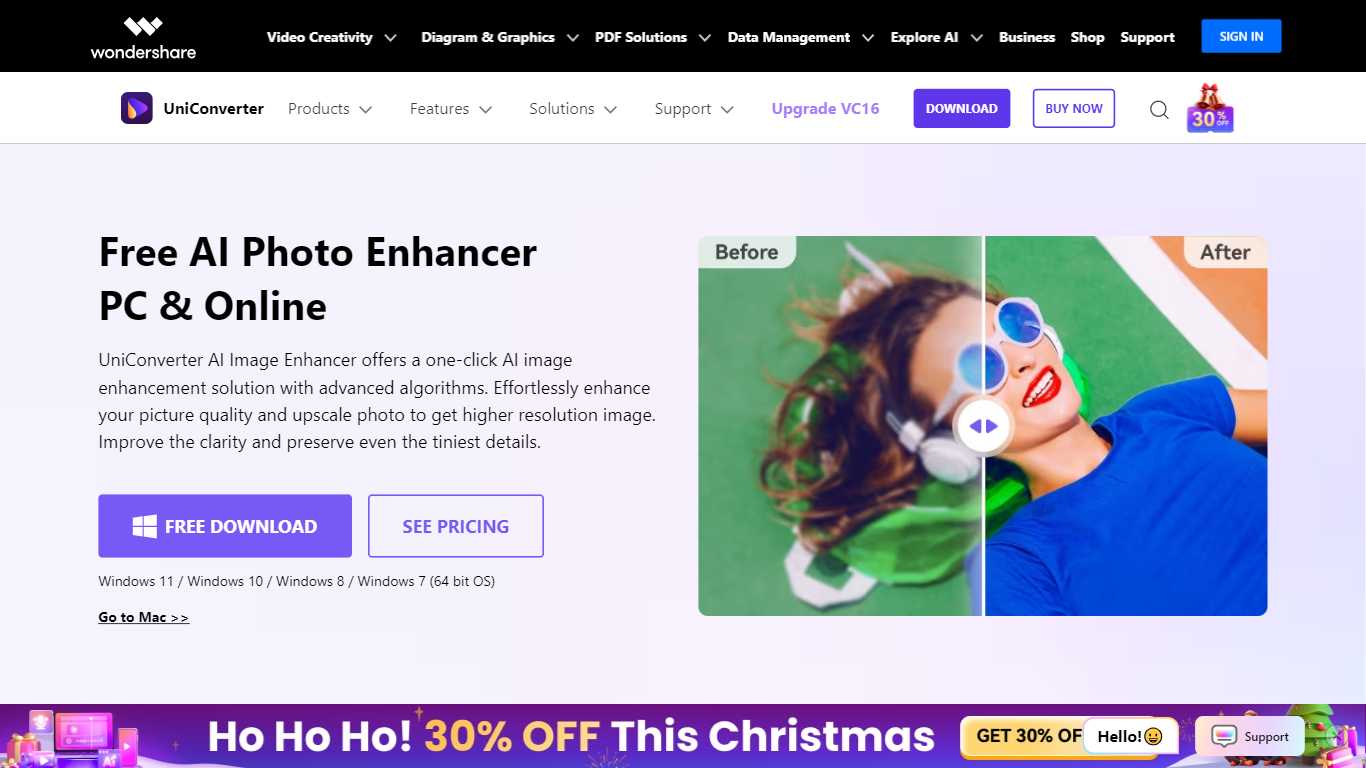 UniConverter Image Enhancer