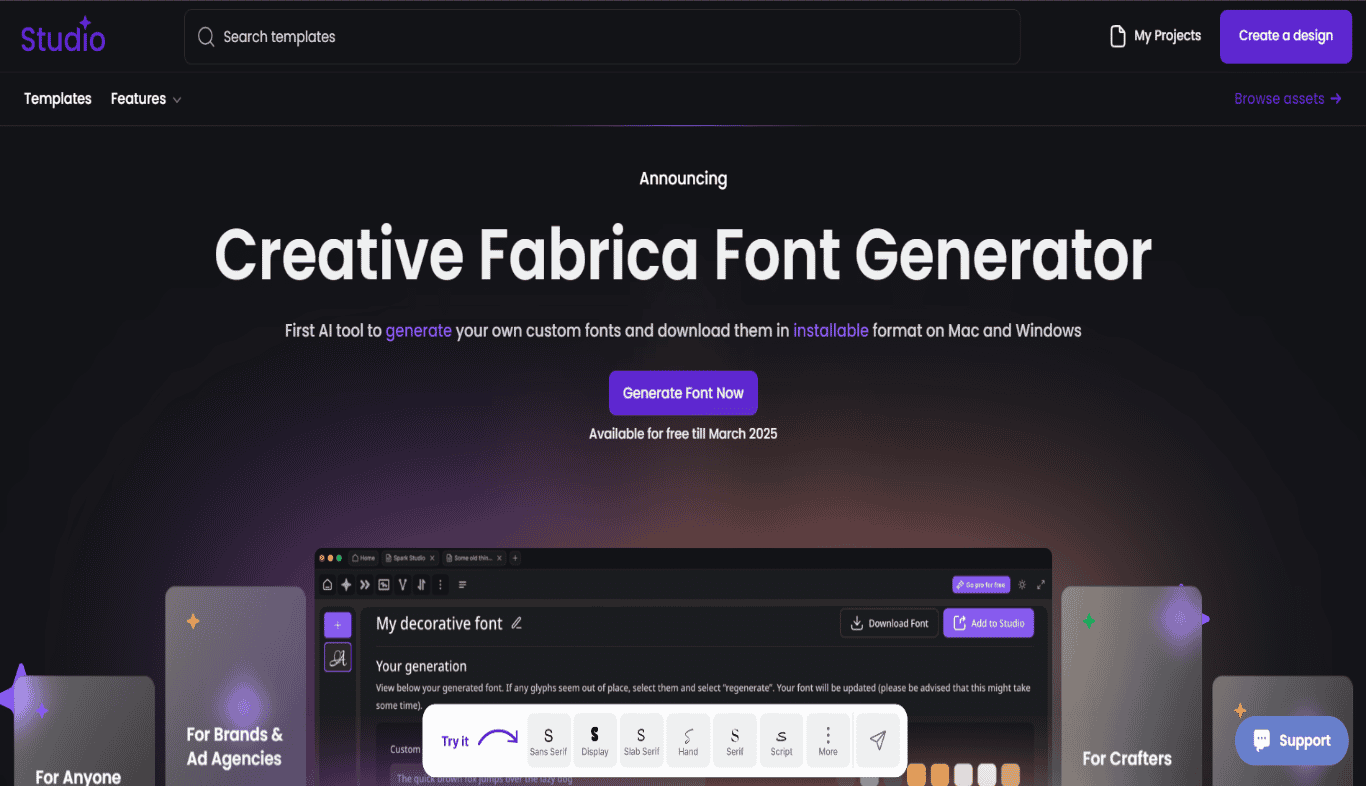Creative Fabrica Font Generator