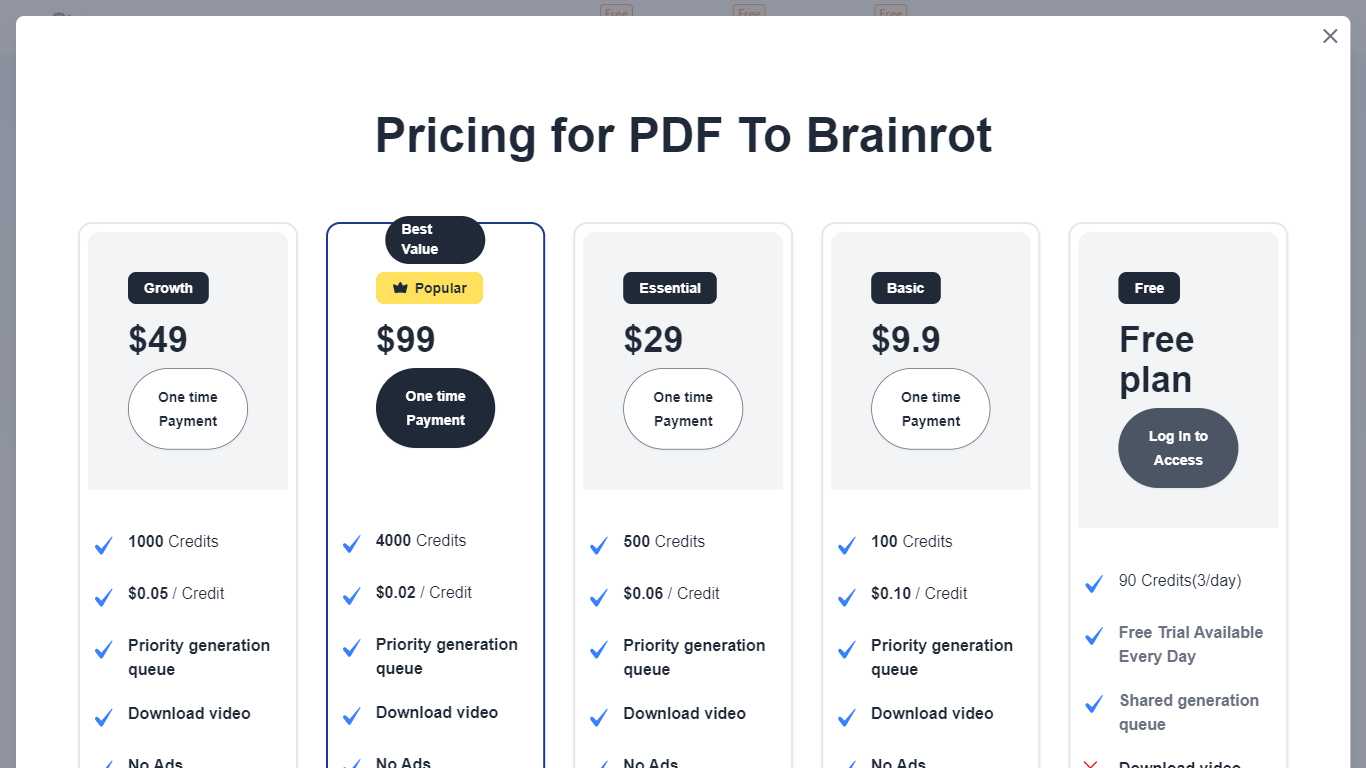 PDF To Brainrot AI