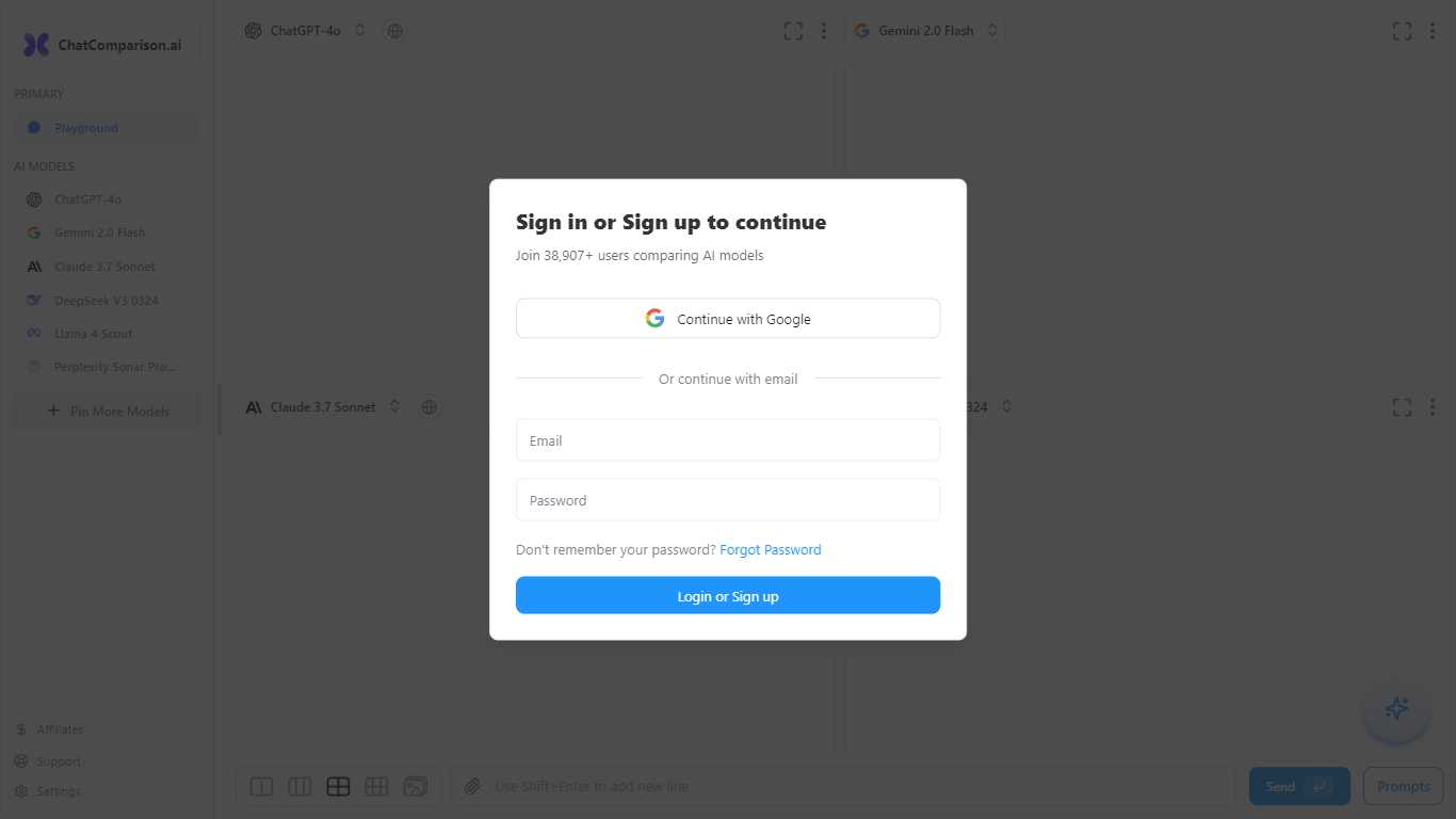 ChatComparison AI