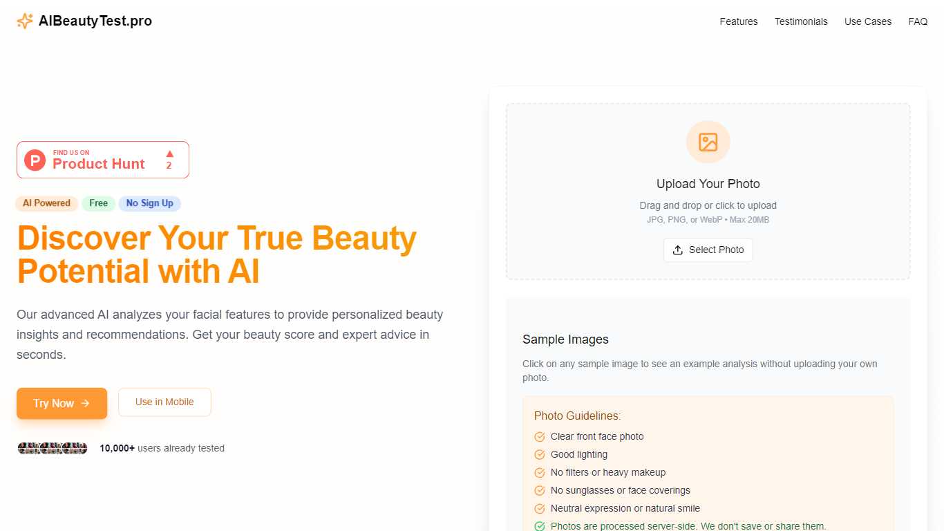 AI Beauty Test