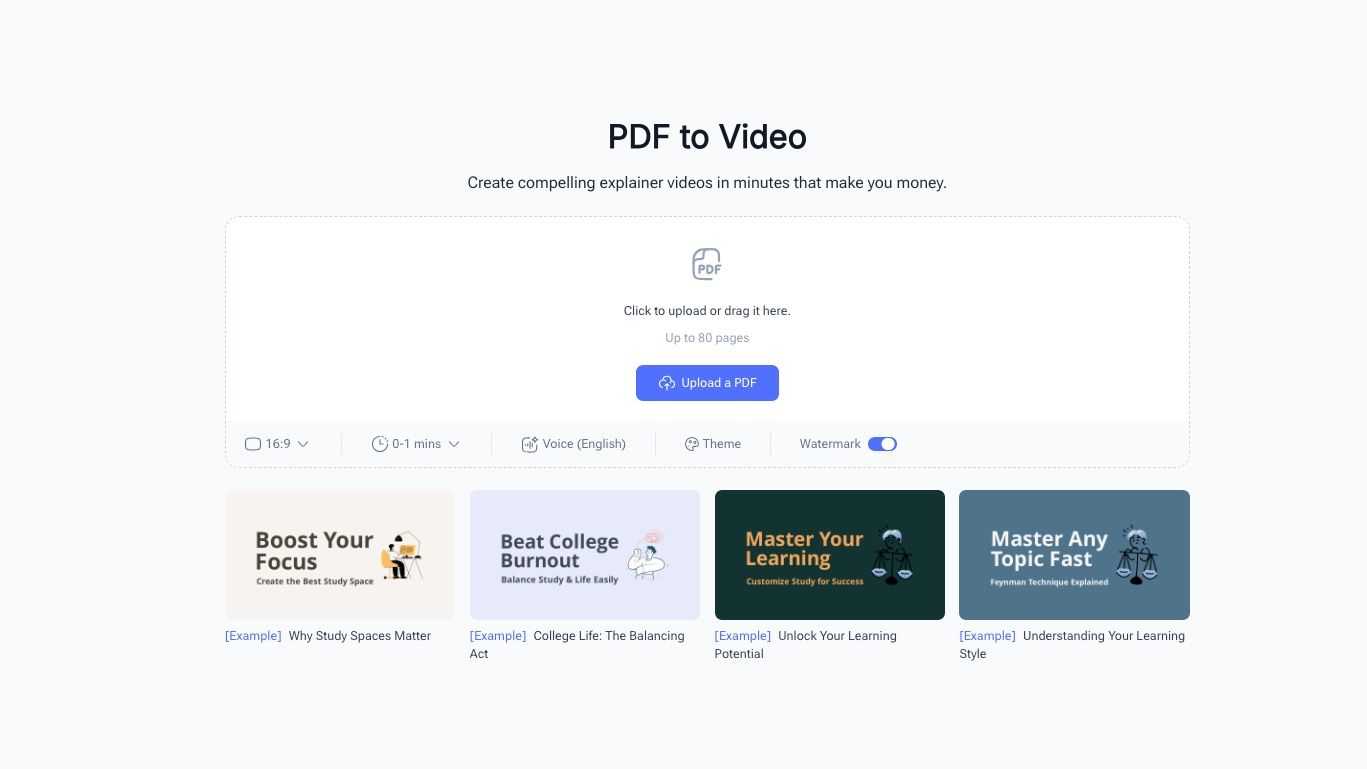 PDF to Video AI