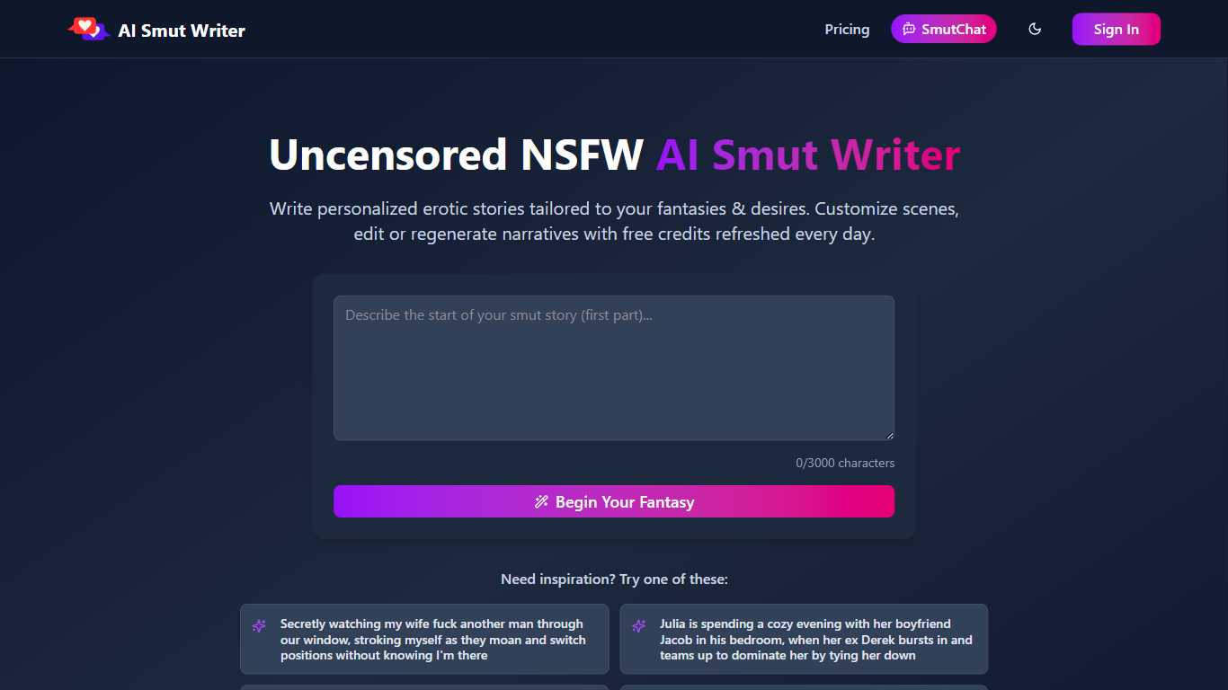 AI Smut Writer