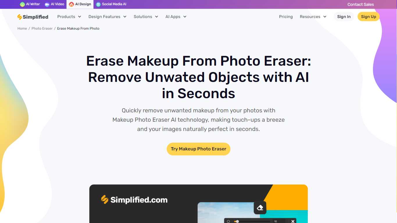 Erase Makeup From Photo Eraser