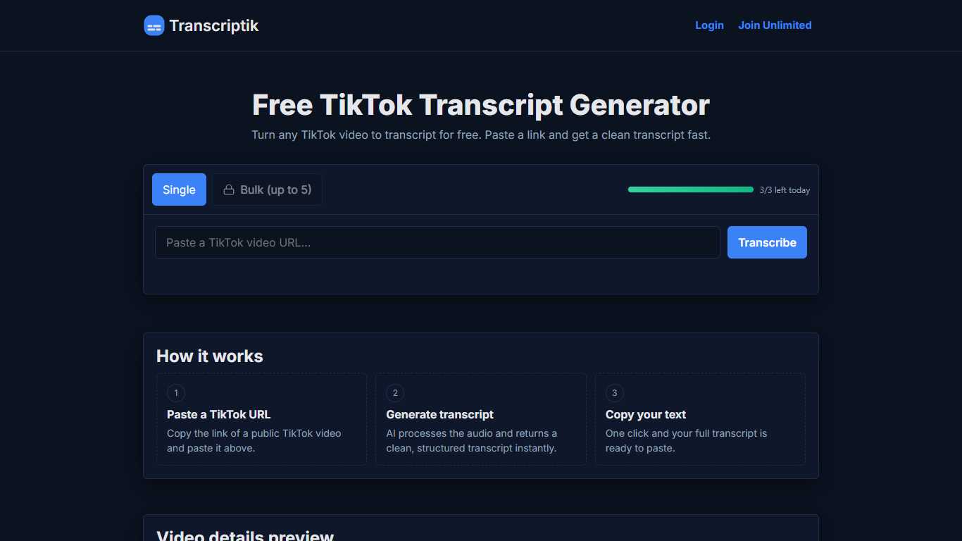 Transcriptik AI