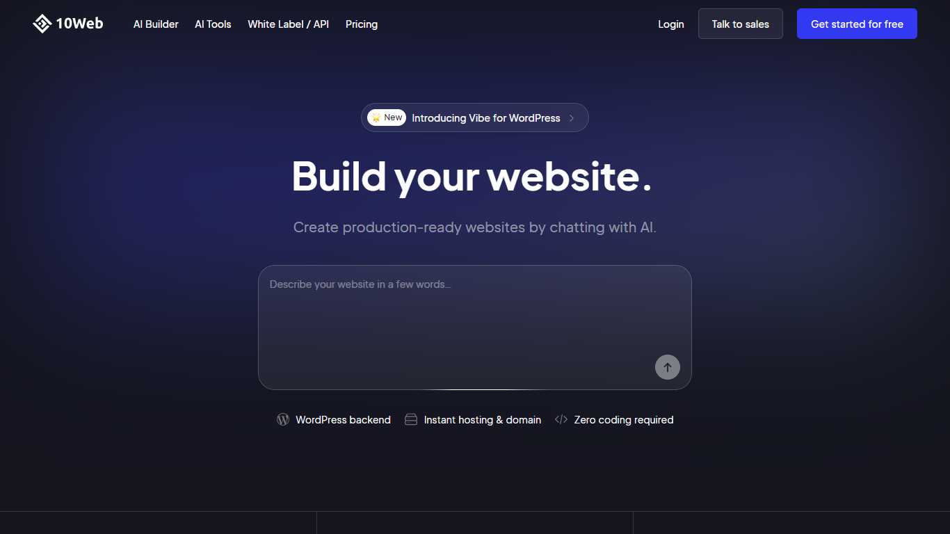 10Web AI Website Builder