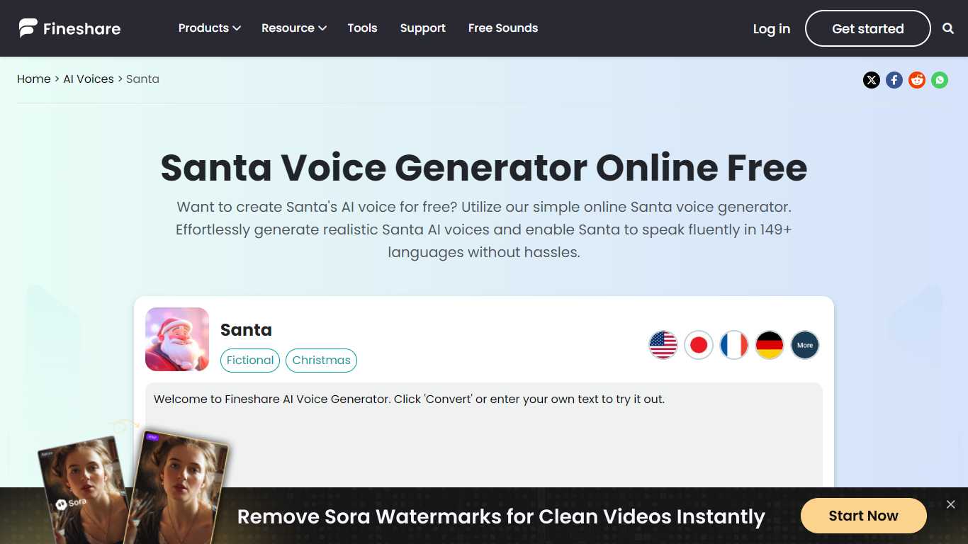 Santa Voice Generator by Fineshare