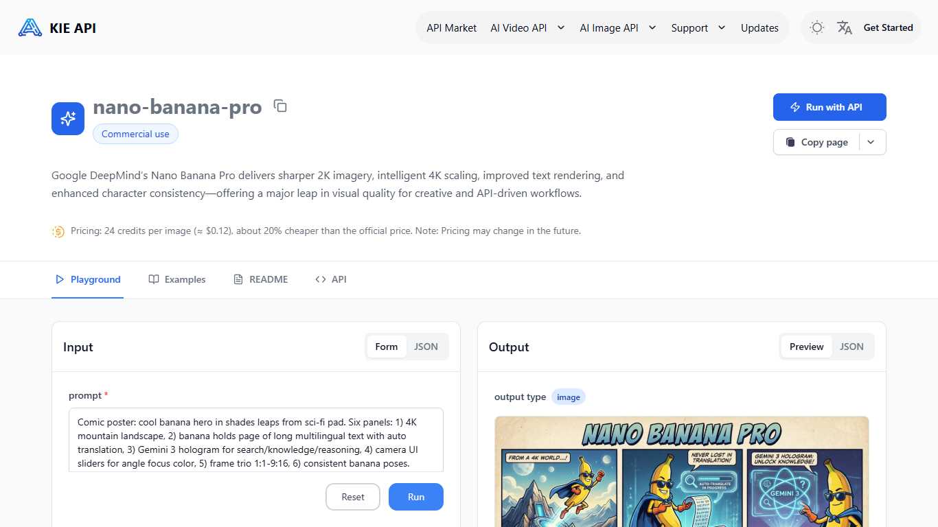 Nano Banana Pro API - Kie.ai