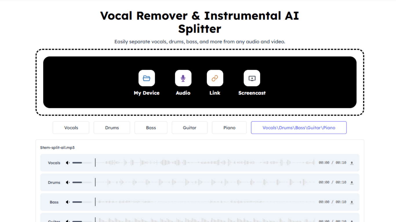 Audio Cleaner Vocal Remover