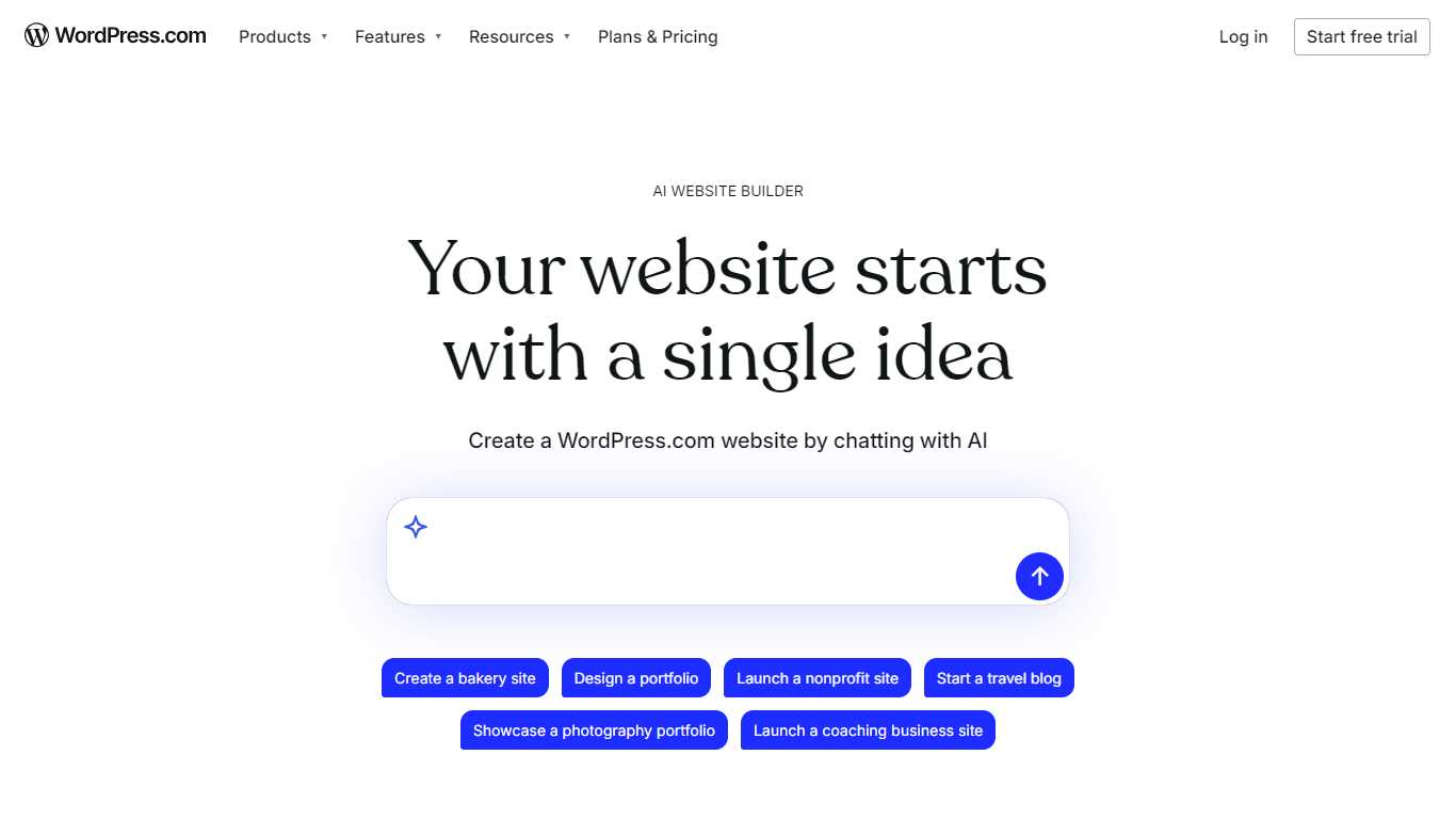 AI Website Builder by WordPress.com