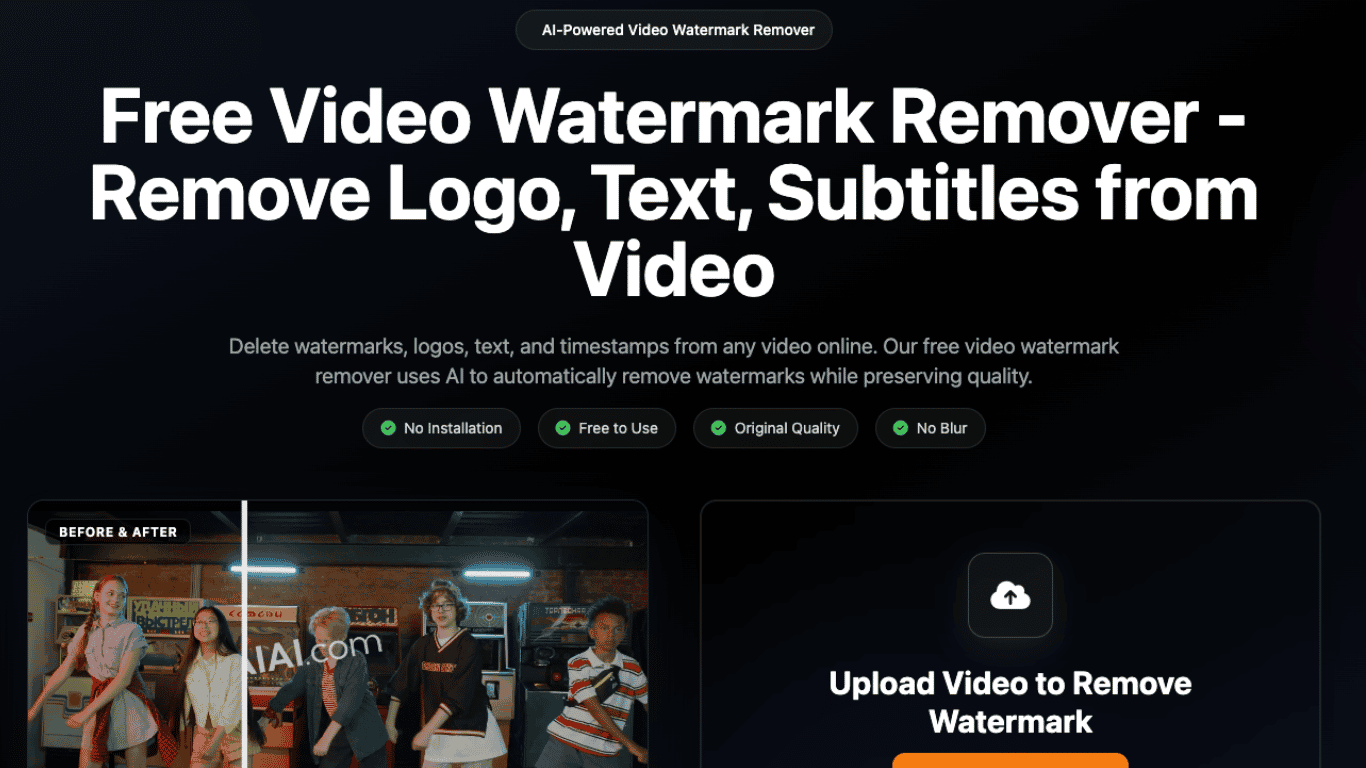 AI Video Watermark Remover