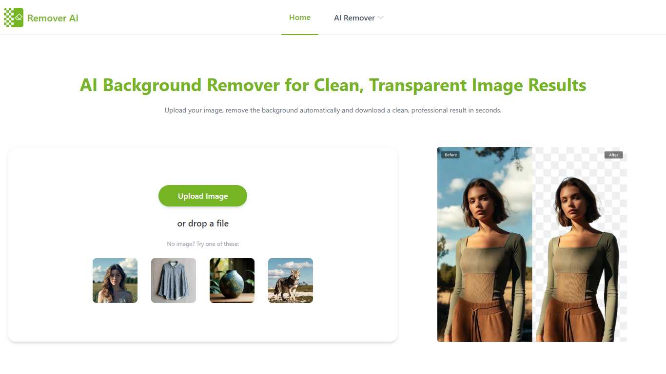 Free AI Background Remover - Remover AI