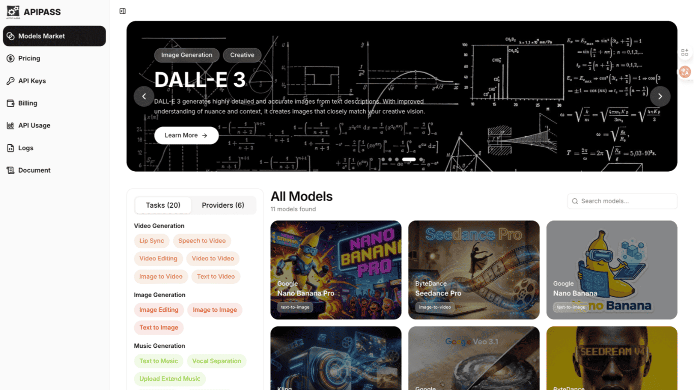 APIPASS API Marketplace