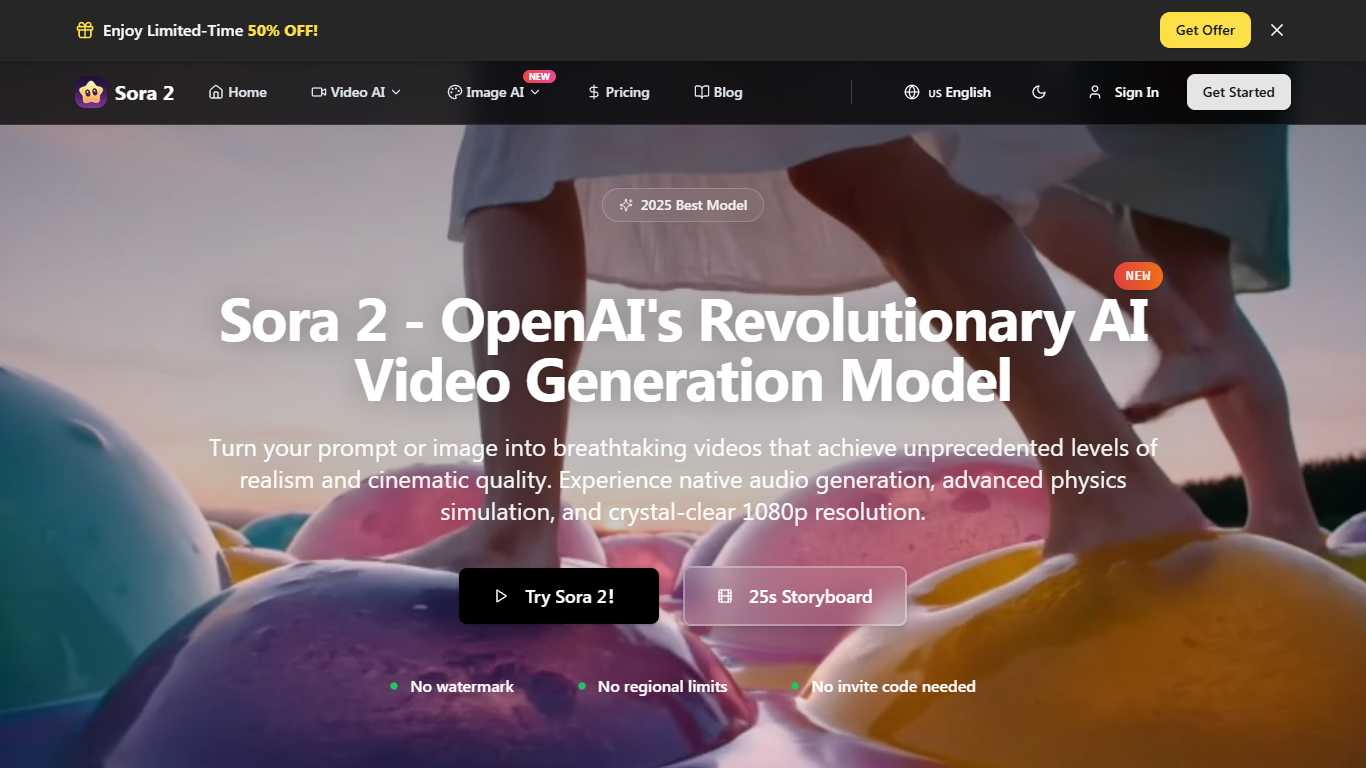 Sora 2 Video Generation Tool by Saro2 AI