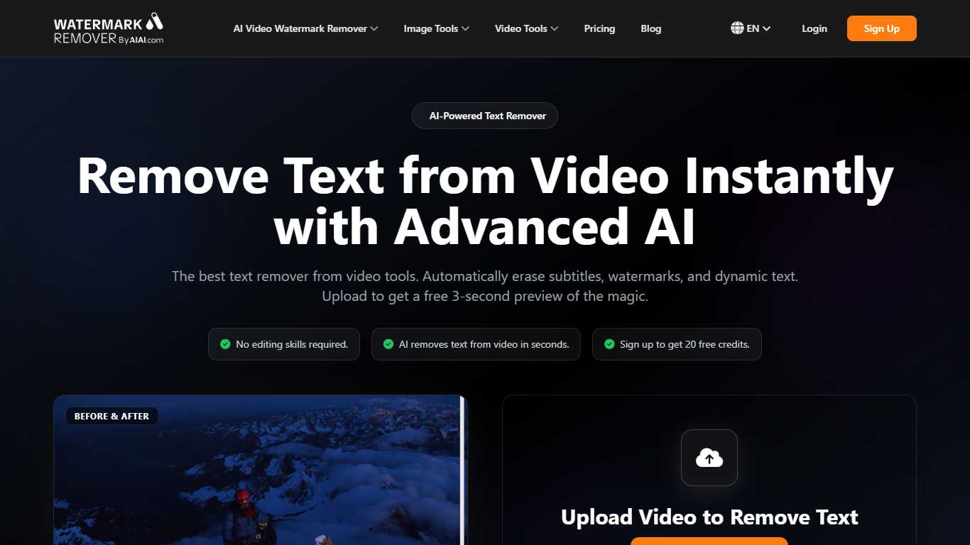 Remove Text from Video