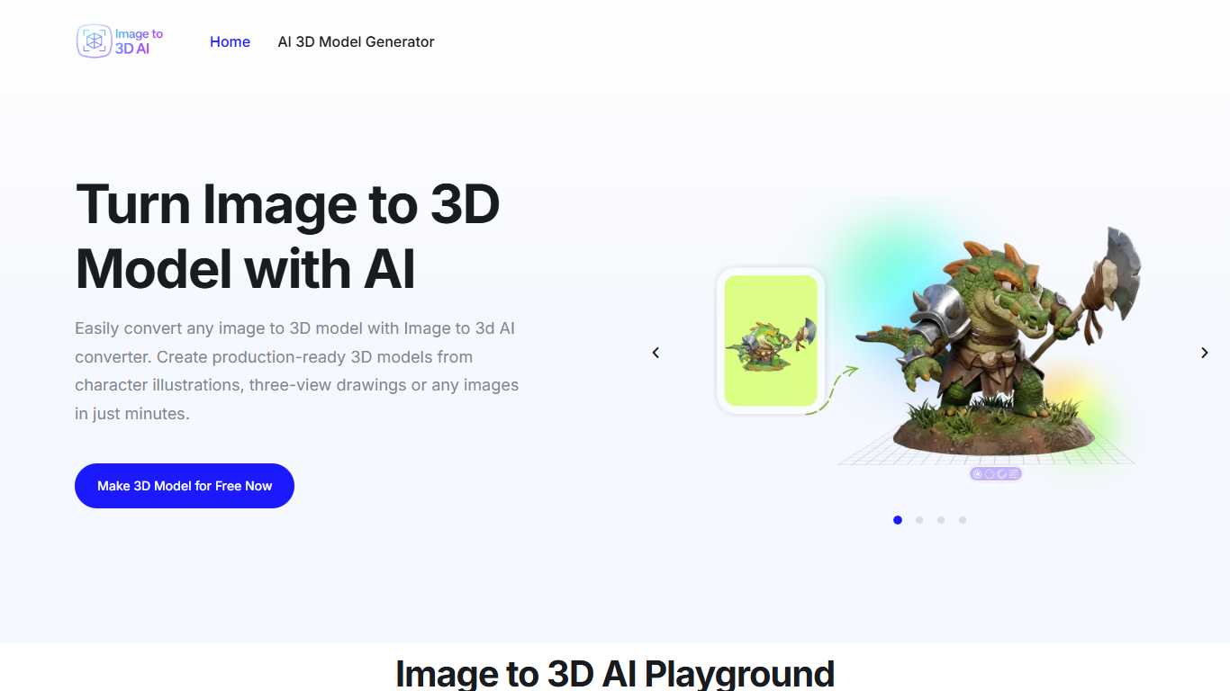Image to 3D AI