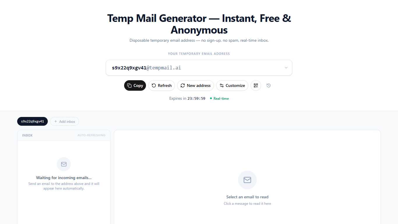 Temp Mail Generator