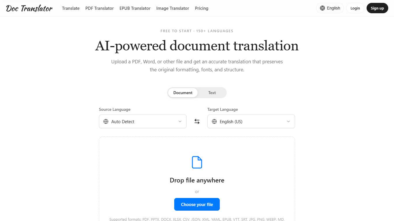Doc Translator IO
