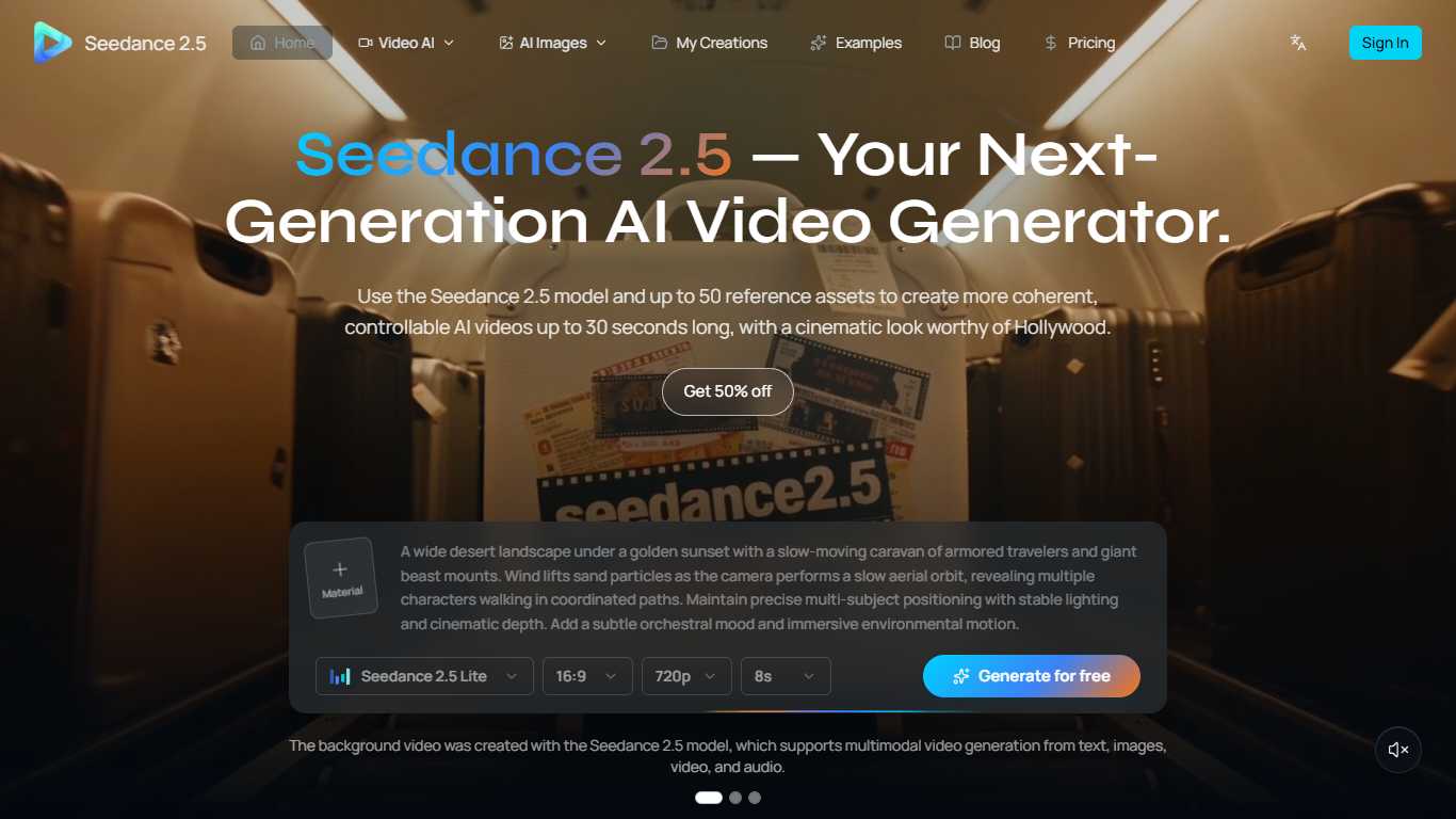 Seedance 2.5 Video Generator