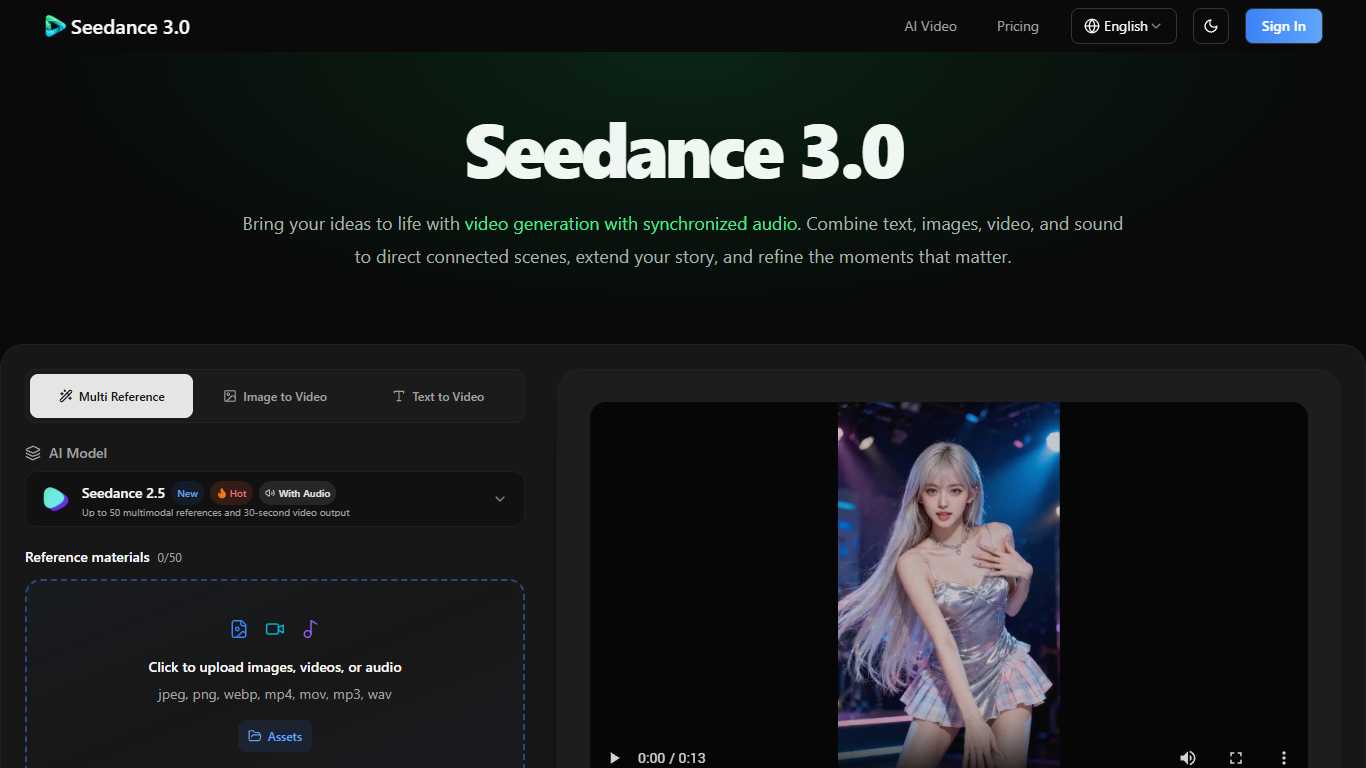 Seedance 3.0 AI