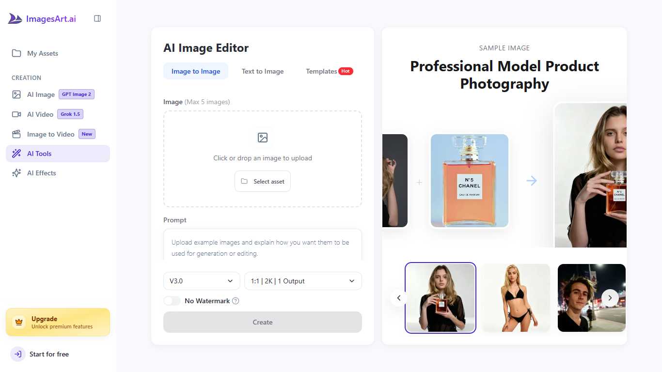ImagesArt AI Image Editor