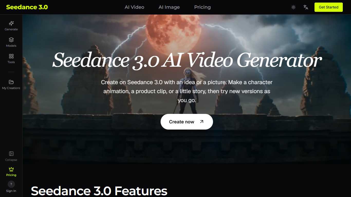 Seedance 3.0 AI Video Generator
