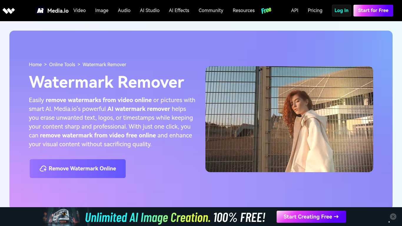 Watermark Remover By Media.io