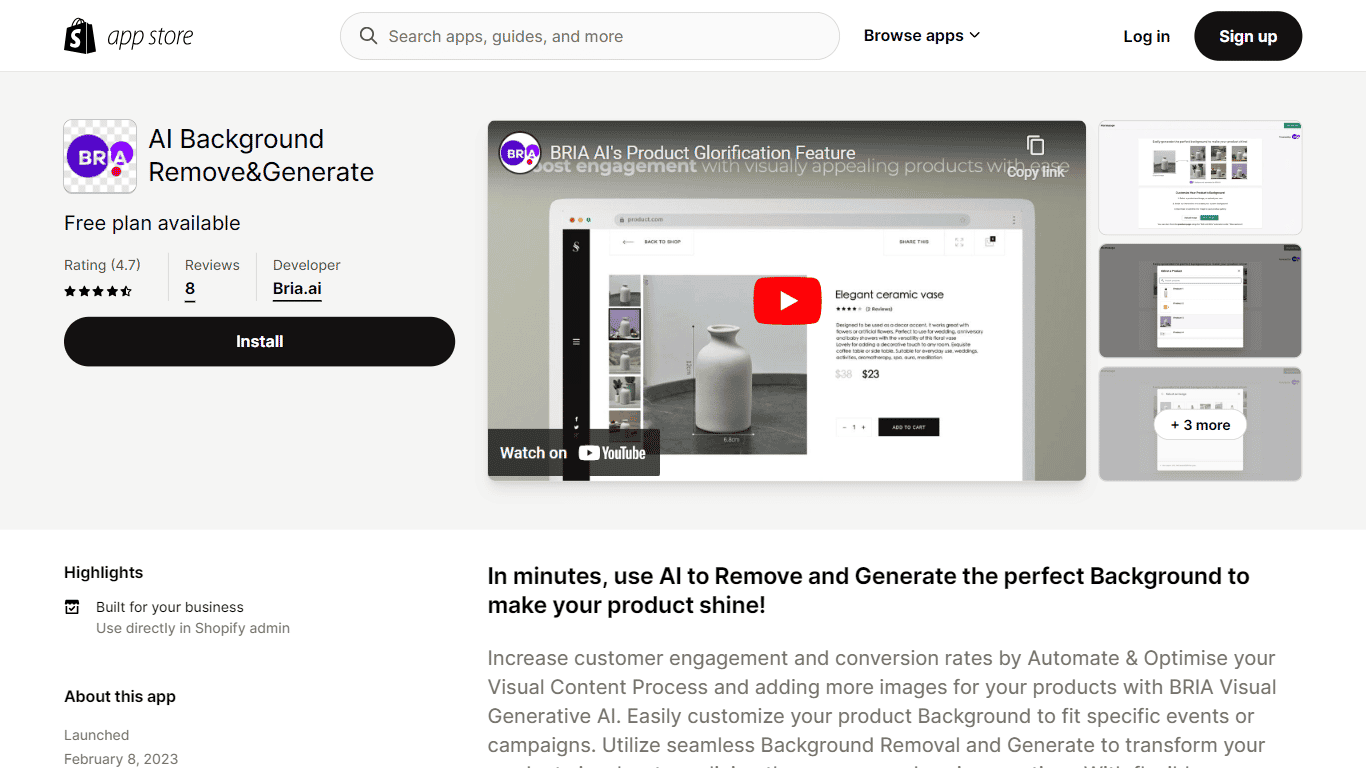 Bria.ai | Shopify App
