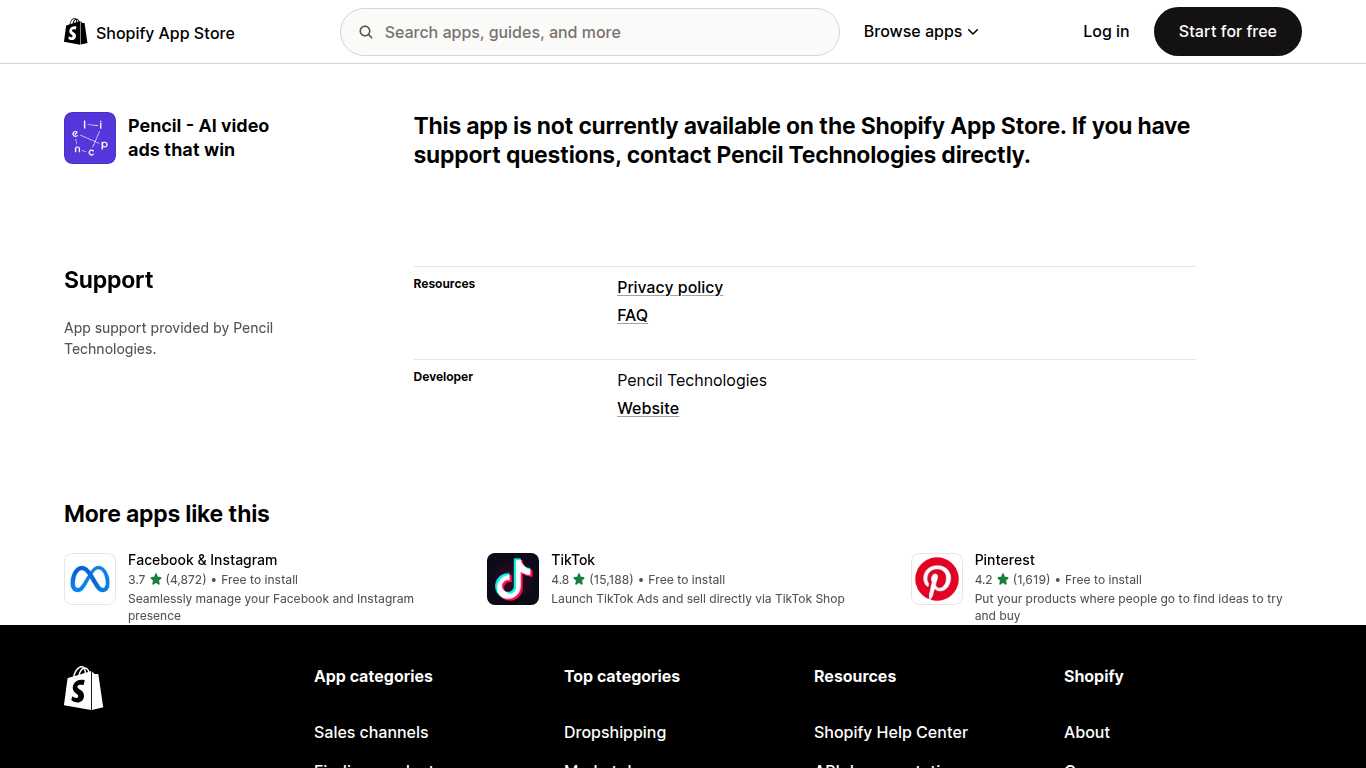 Pencil | Shopify App