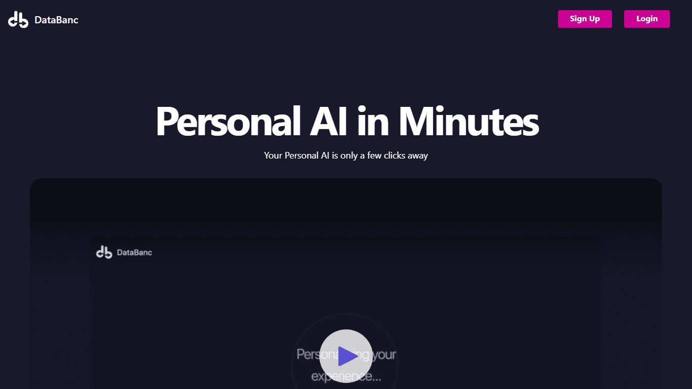 DataBanc - Personal AI In Minutes