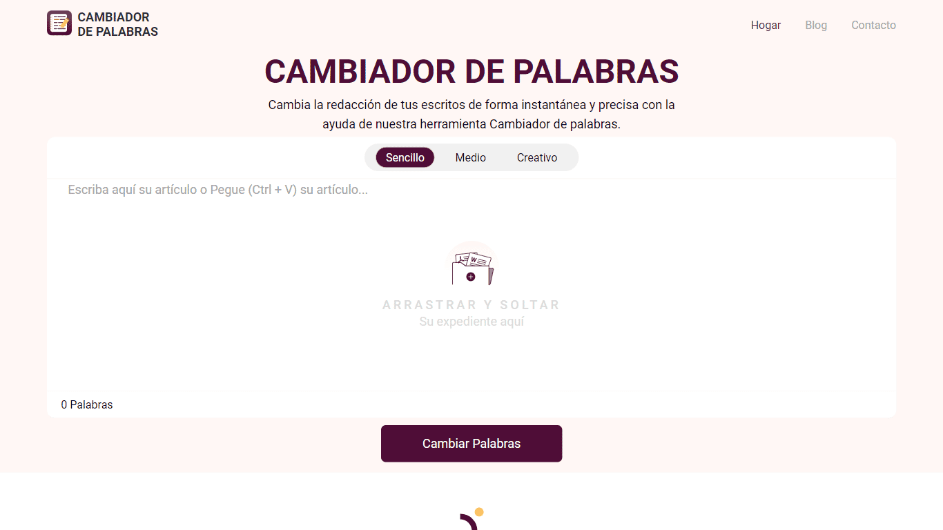 Cambiador De Palabras