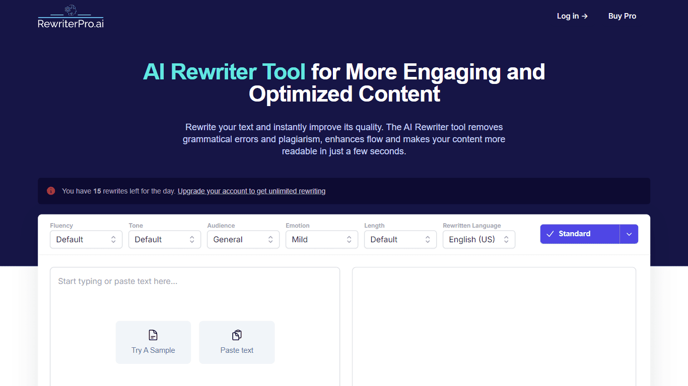 AI Rewriter - RewriterPro