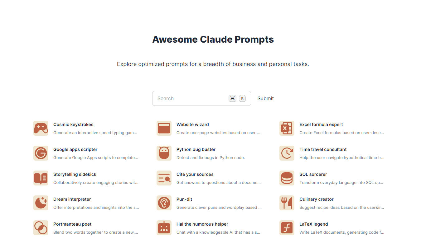 Awesome Claude Prompts 