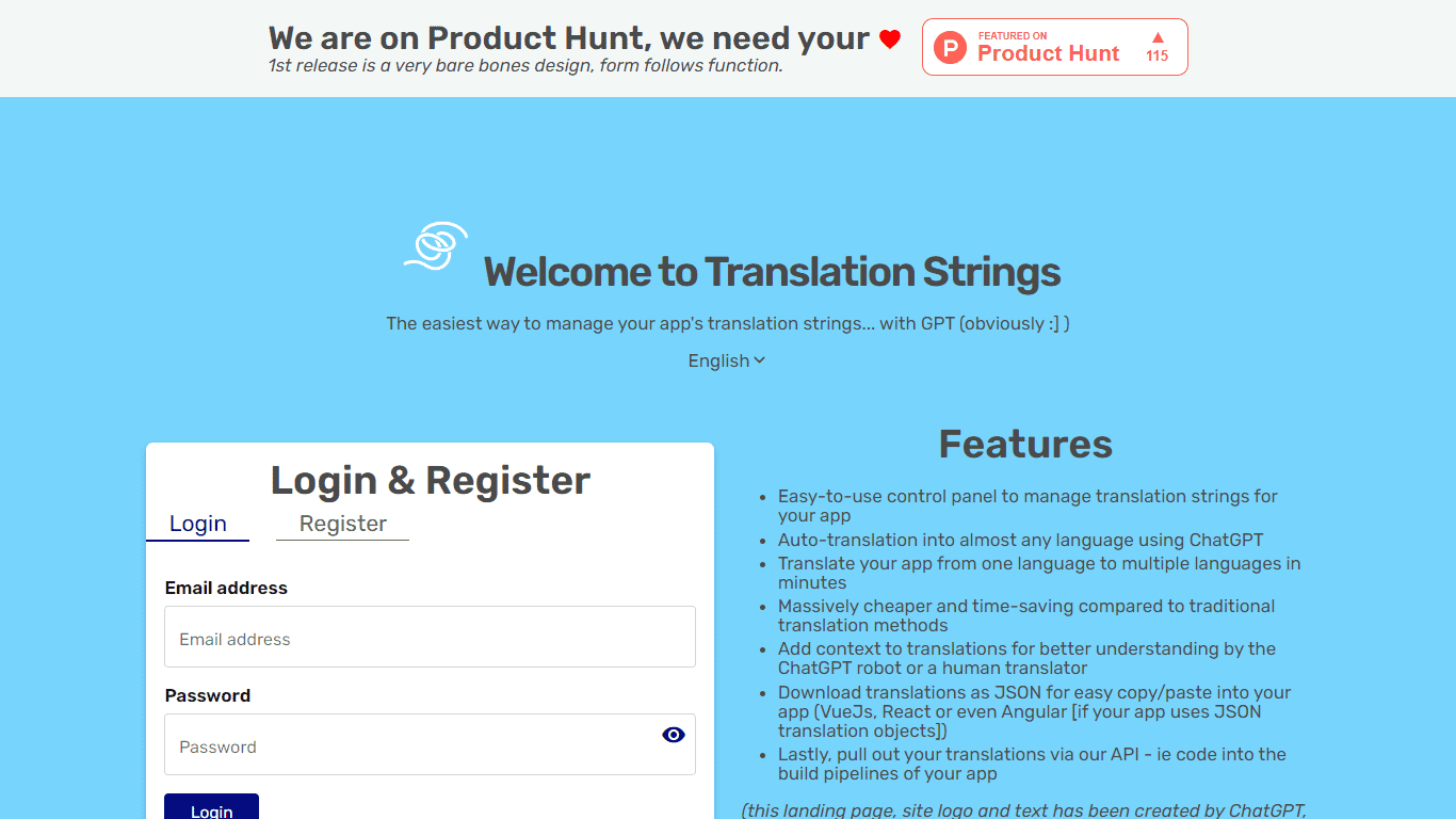 Translation Strings