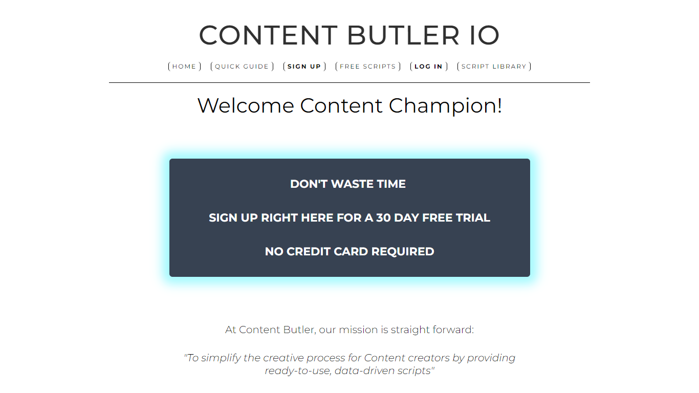 Content Butler IO 