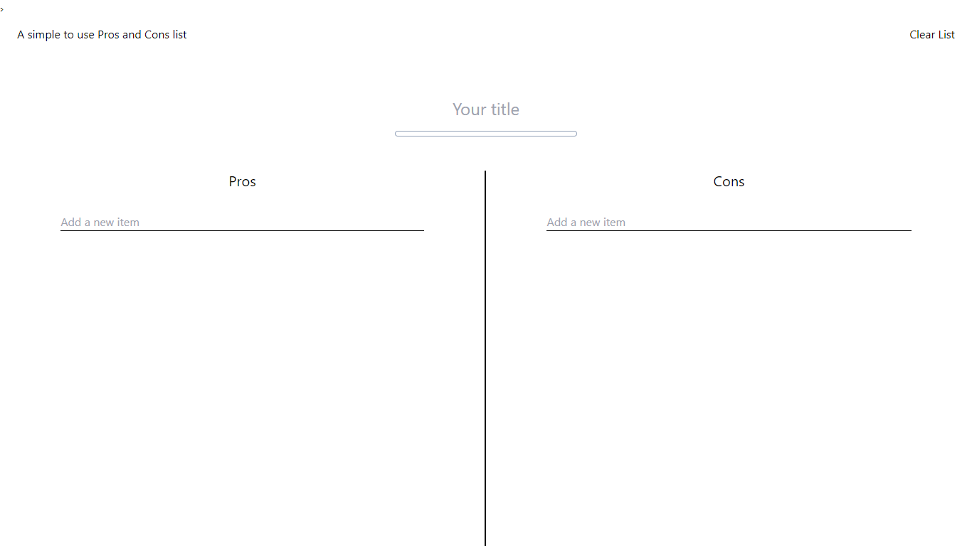 Pros and Cons