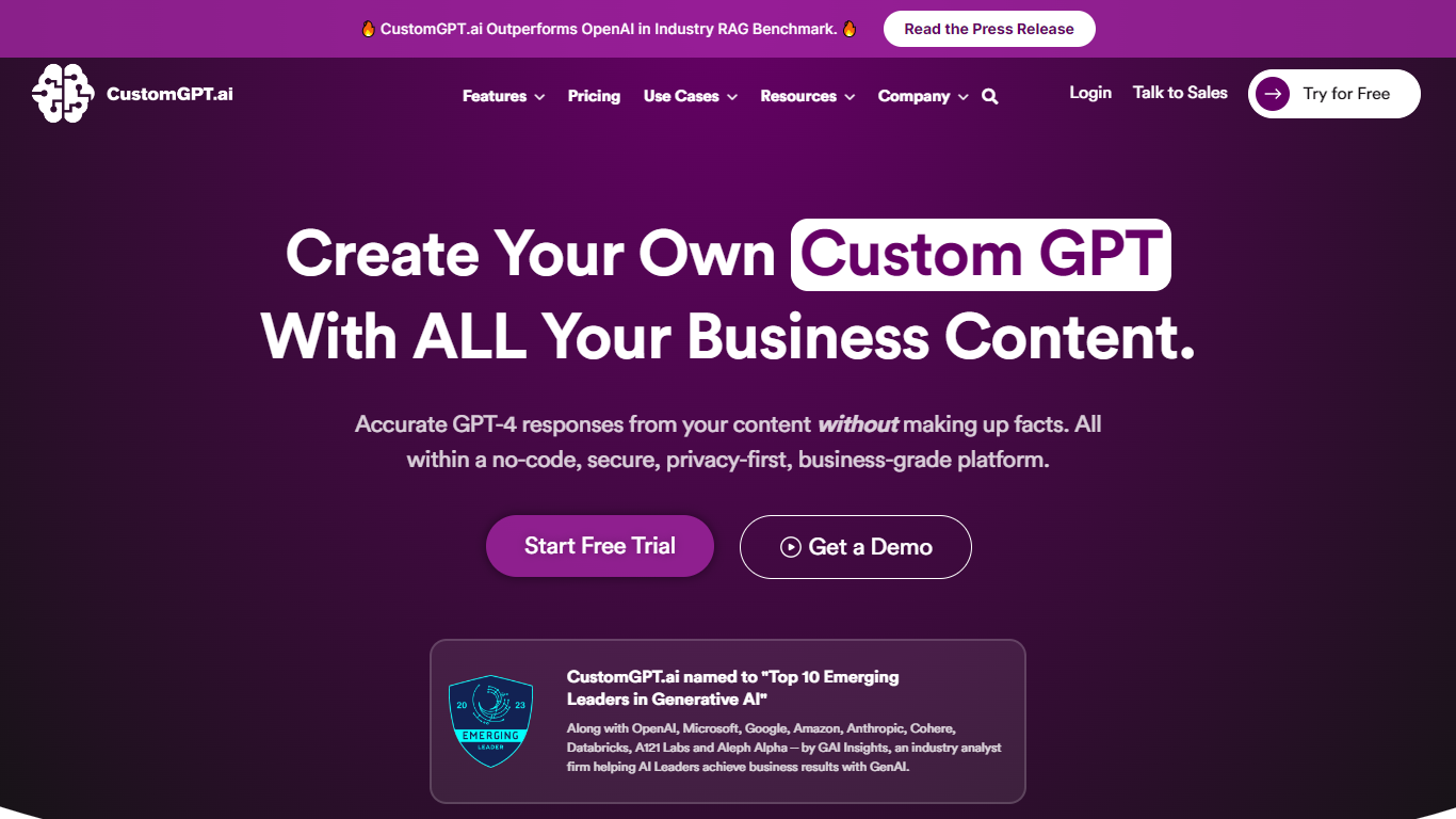 CustomGPT.ai 
