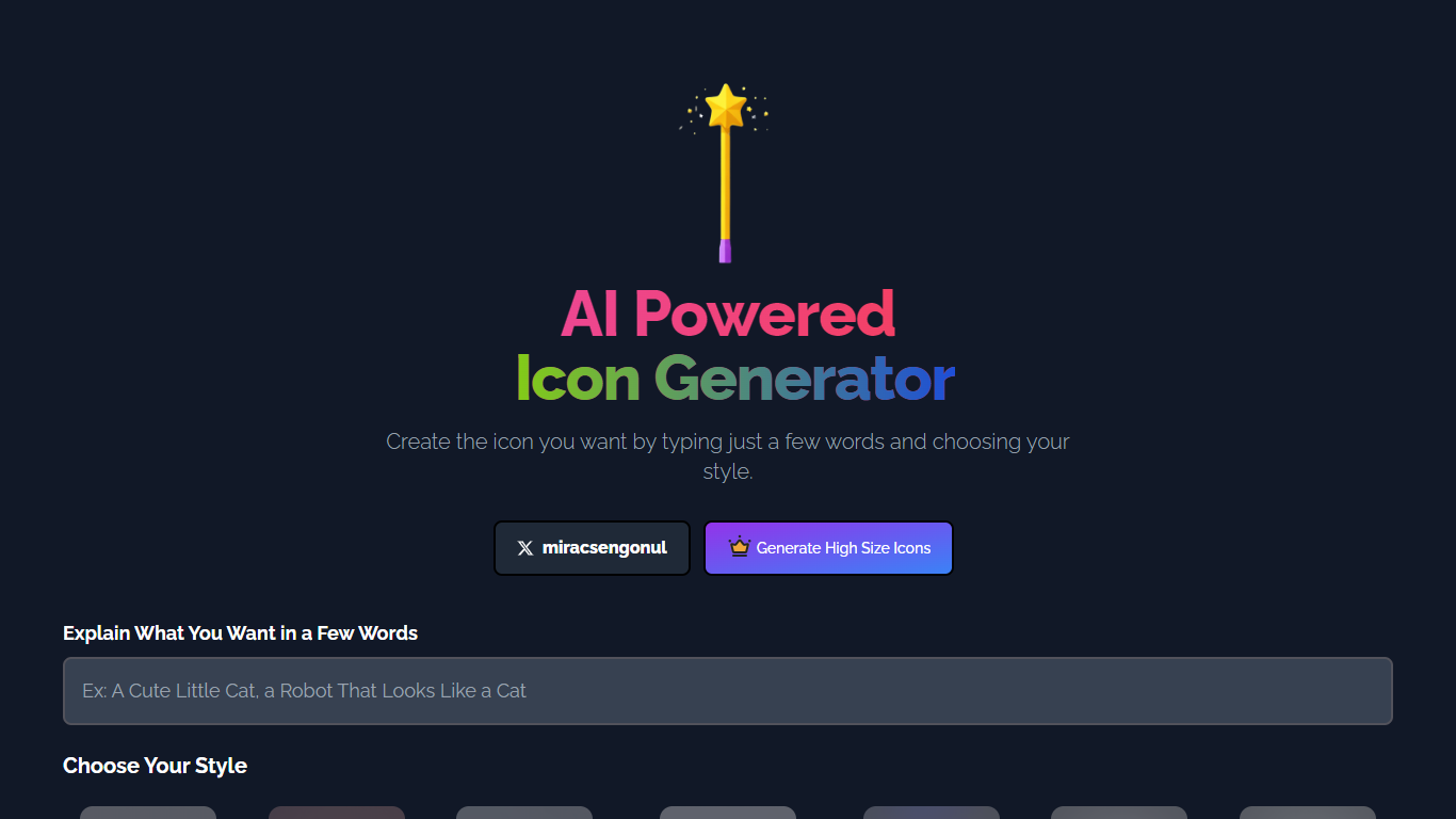 AI Icon Generator 