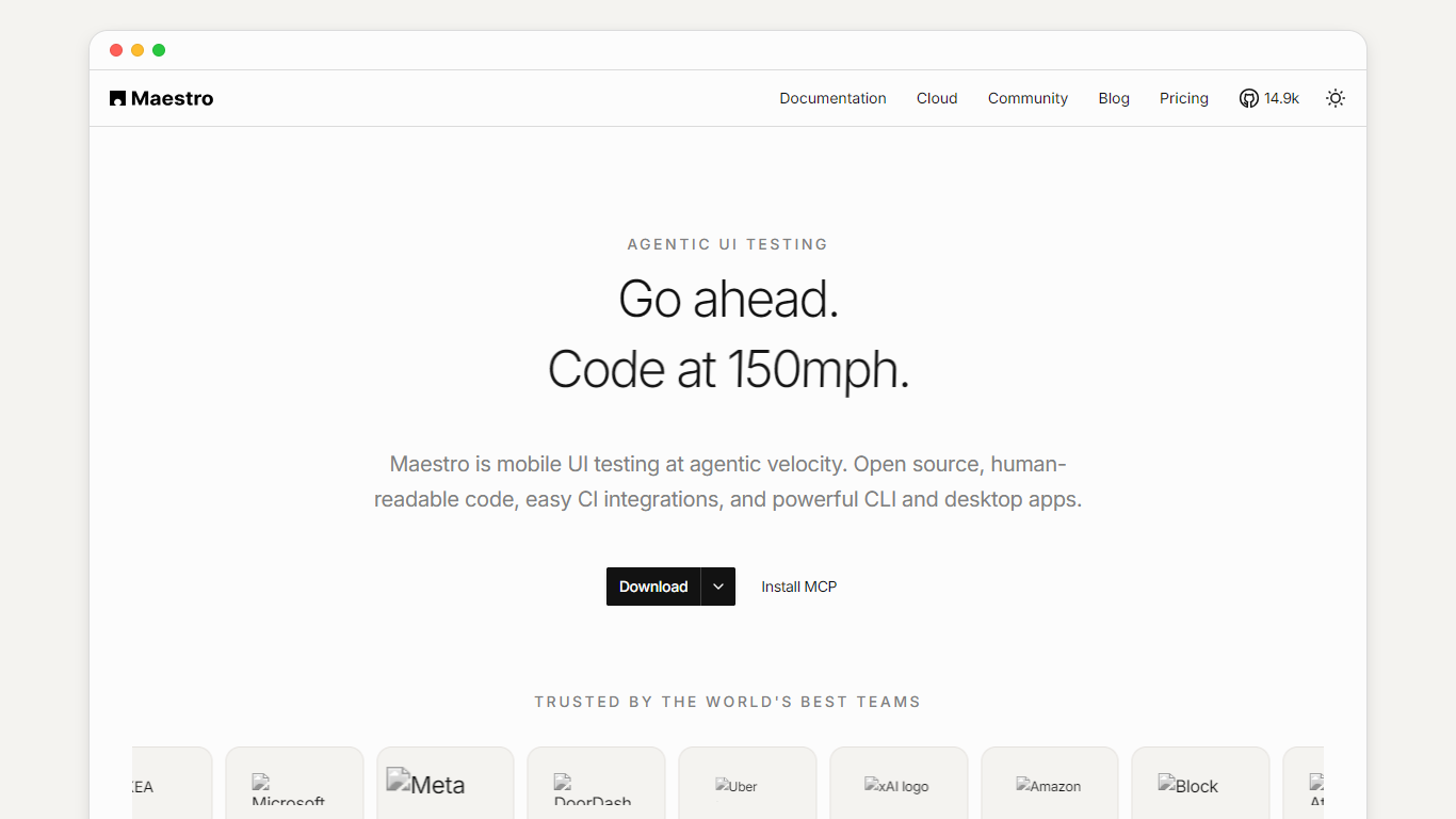 Maestro (formerly mobile.dev)