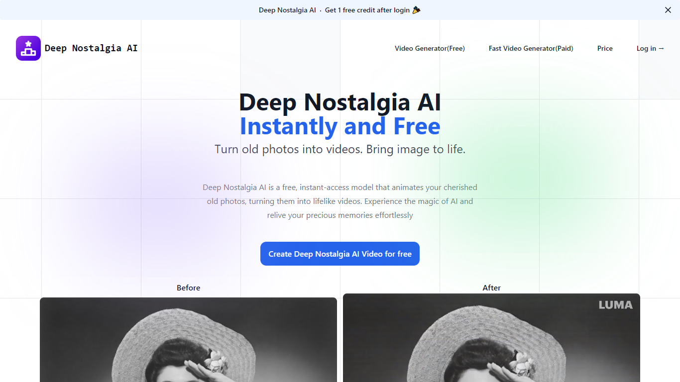 Deep Nostalgia AI
