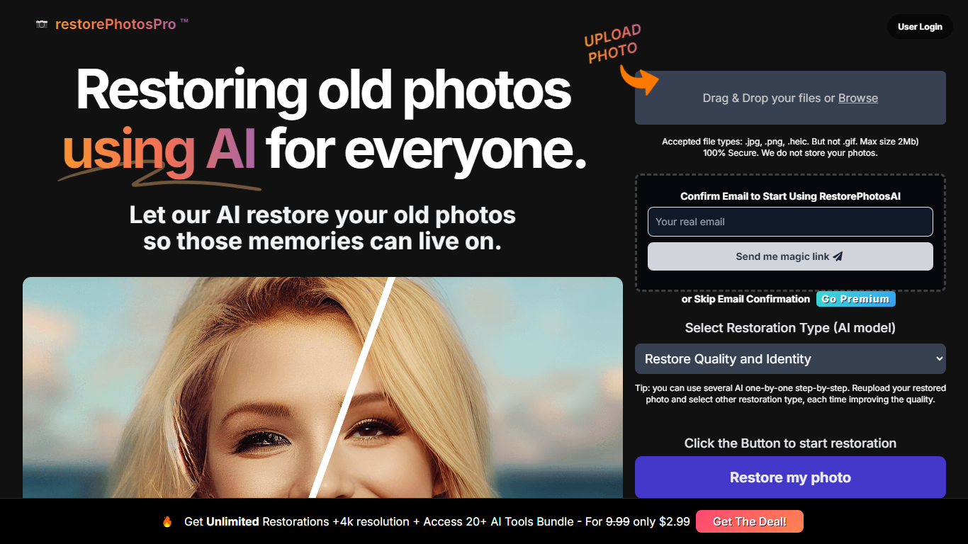 Restore Photos with AI
