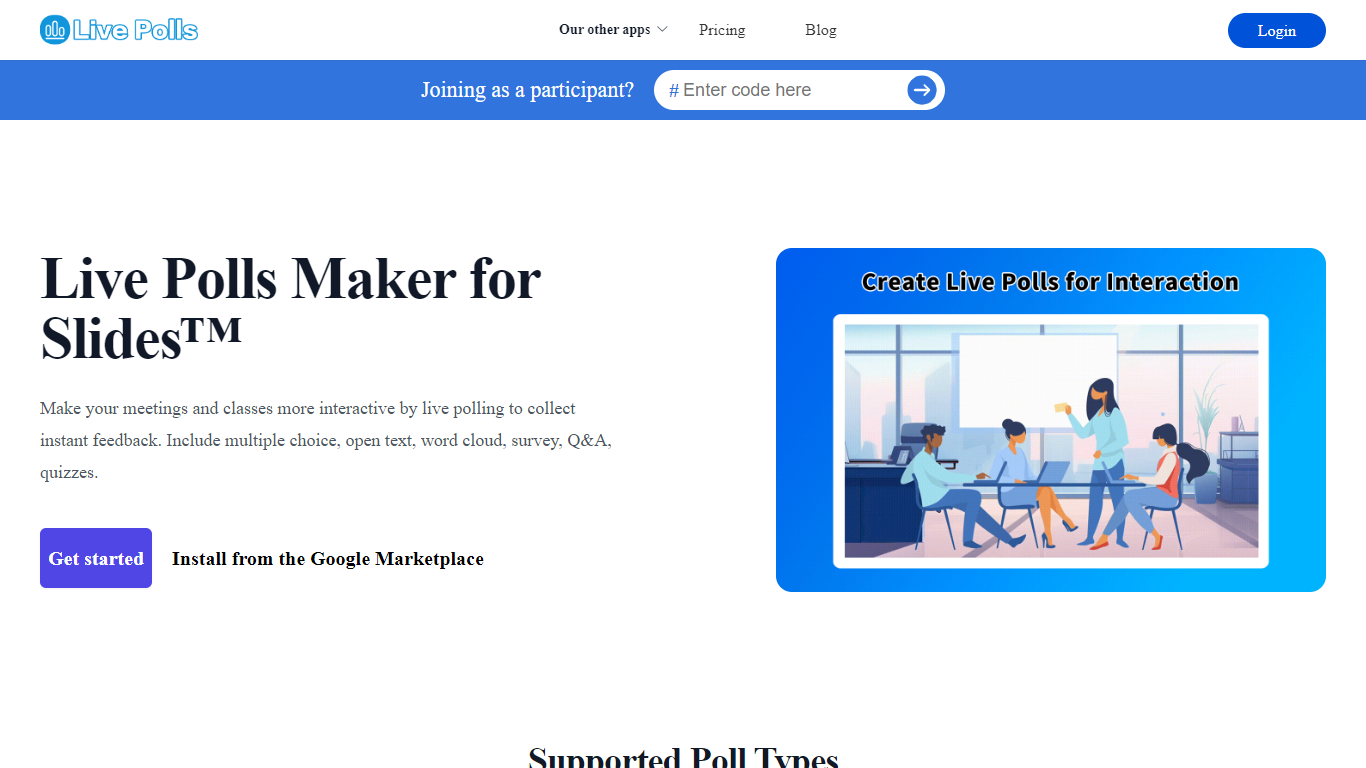 Live Polls Maker for Slides