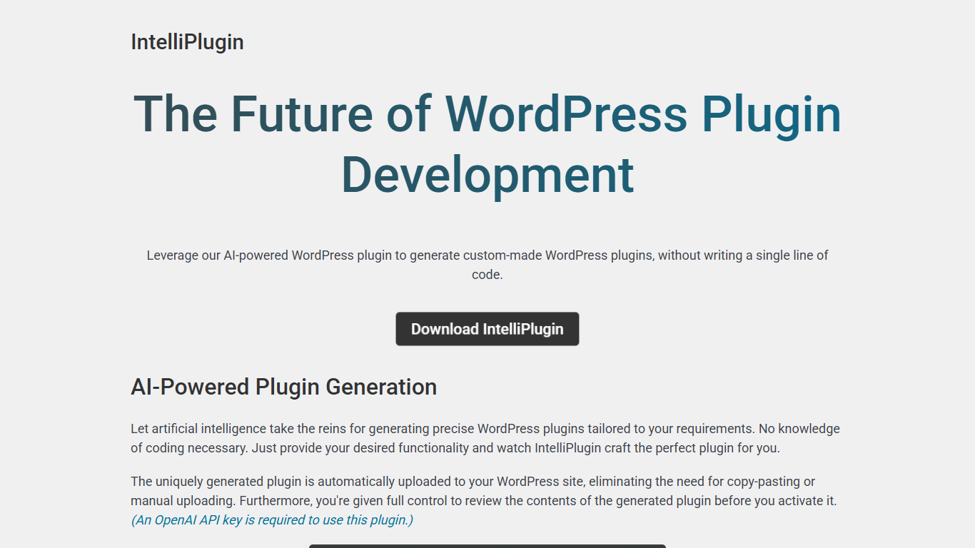 IntelliPlugin
