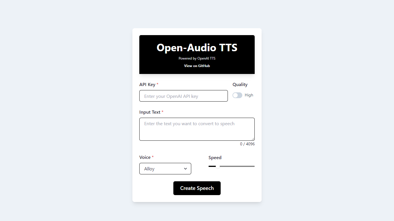 Open-Audio TTS